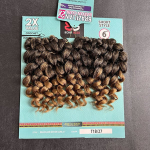 Bobbi Boss Crochet Hair - Brazilian Baton Curl 6" 2X