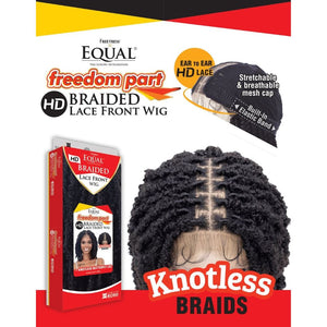 Freetress Equal Braided Lace Front Wig - Knotless Butterfly Loc