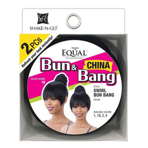 Freetress Equal Bun & Bang 2PCS - Swirl Bun Bang