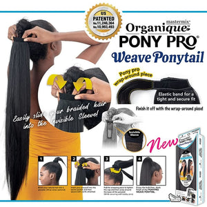 Organique Pony Pro Weave Ponytail - Sleek Straight