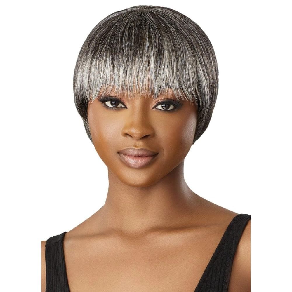 Outre Fab & Fly Gray Glamour Human Hair Wig - HH-Zaida