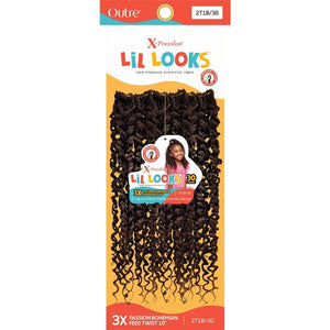 Outre Lil Looks Crochet Hair - 3x Passion Bohemian Feed Twist 10"
