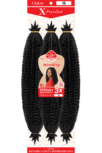 Outre X-Pression Twisted Up Crochet Hair - 3x Springy Afro Twist 24"