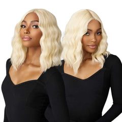 Sensationnel Chic Bob Synthetic Lace Wig - Lob Unit 5 display picture 1