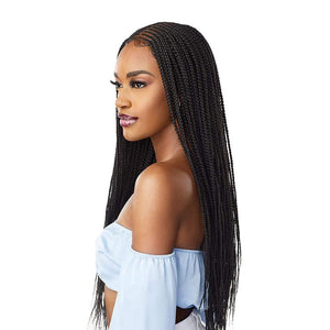 Sensationnel Cloud 9 Swiss Lace Braided Wig - Center Part Feed In 28"