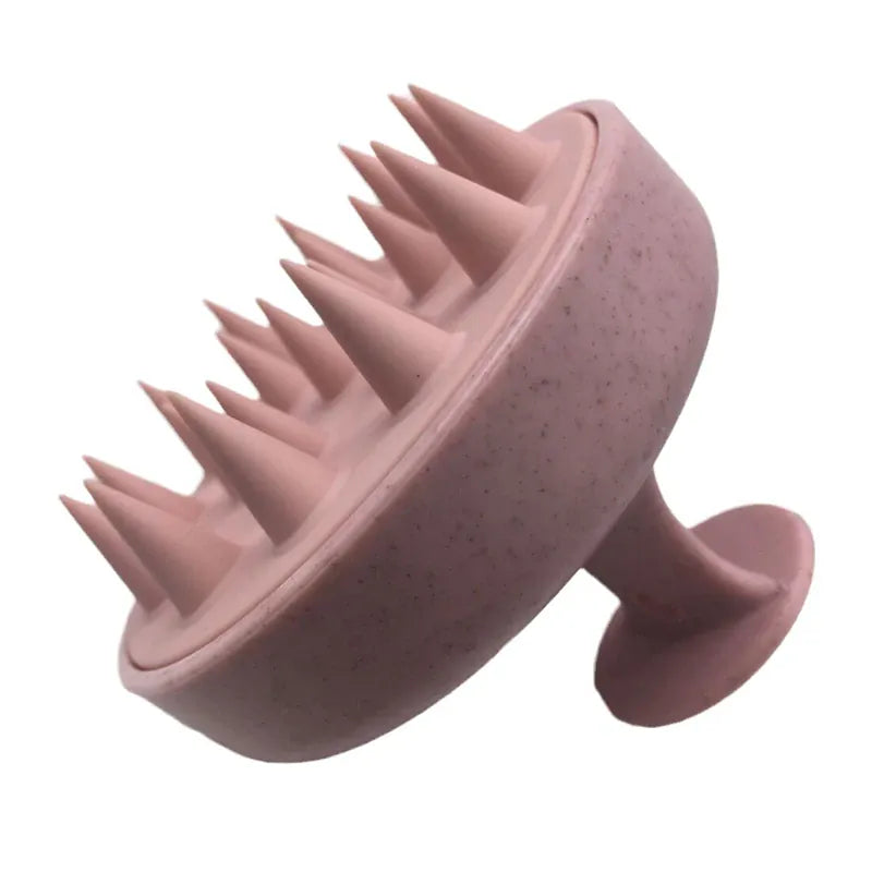Set of 1-3 silicone shampoo brush heads for scalp massage and hair washing, ideal for hairdressing and body massage.