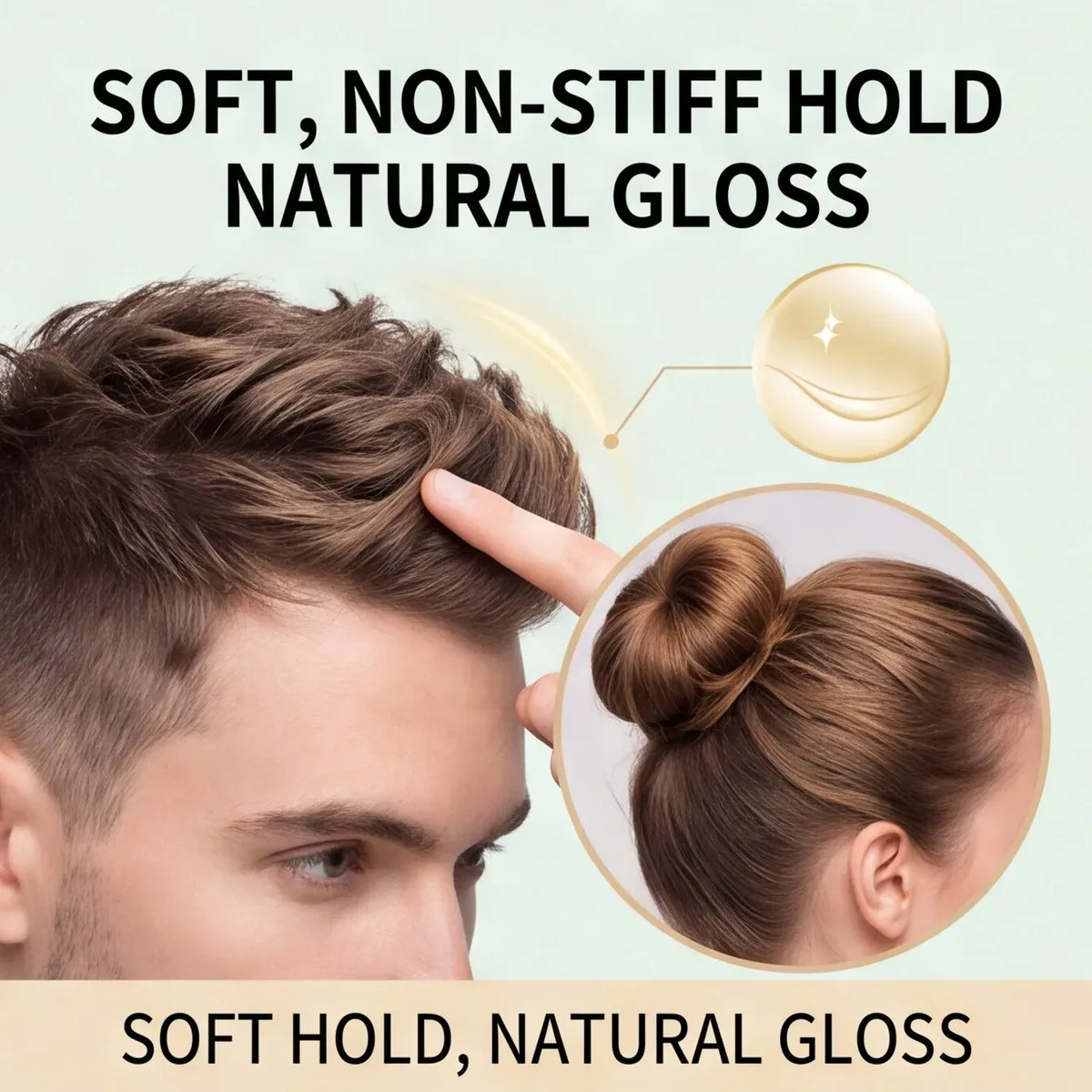 1/2/3PCS TLM Hair Wax Stick 75g Edge Control Styling Stick Natural Avocado Oil Beeswax Smooth Flyaway Hair Long Lasting Hairstyle Hair Pomade Stick