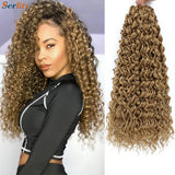 1- 6 Packs Ombre GoGo Curl Crochet Hair 14 18 Inches Go Go Curl Crochet Braids Synthetic Water Wave Deep Afro Twist Crochet Hair