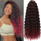 1- 6 Packs Ombre GoGo Curl Crochet Hair 14 18 Inches Go Go Curl Crochet Braids Synthetic Water Wave Deep Afro Twist Crochet Hair