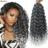 1- 6 Packs Ombre GoGo Curl Crochet Hair 14 18 Inches Go Go Curl Crochet Braids Synthetic Water Wave Deep Afro Twist Crochet Hair