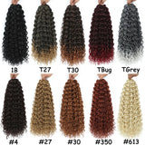 1- 6 Packs Ombre GoGo Curl Crochet Hair 14 18 Inches Go Go Curl Crochet Braids Synthetic Water Wave Deep Afro Twist Crochet Hair