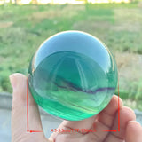1 natural green fluorite crystal ball, polished surface, chakra gift, suitable for holidays and special occasions.