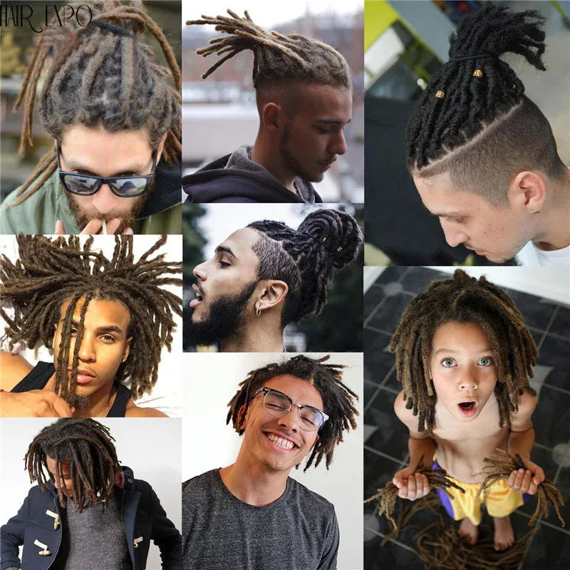 10-20inch Synthetic Handmade Dreadlocks Hair Extensions Ombre Wigs Crochet Braiding Hair For Black Women And Men Hair Expo City