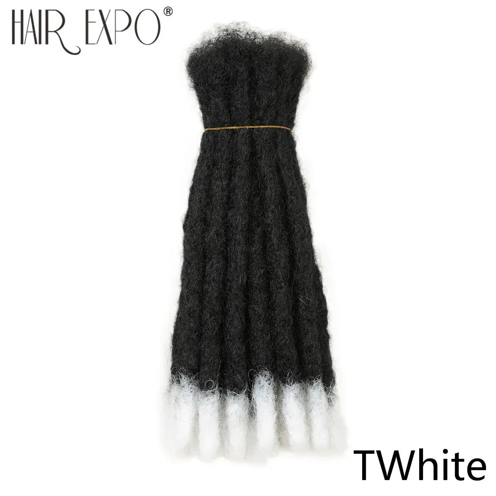10-20inch Synthetic Handmade Dreadlocks Hair Extensions Ombre Wigs Crochet Braiding Hair For Black Women And Men Hair Expo City