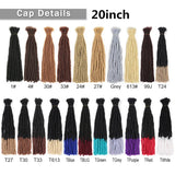10-20inch Synthetic Handmade Dreadlocks Hair Extensions Ombre Wigs Crochet Braiding Hair For Black Women And Men Hair Expo City