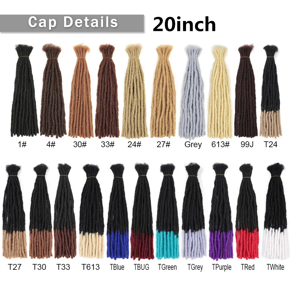 10-20inch Synthetic Handmade Dreadlocks Hair Extensions Ombre Wigs Crochet Braiding Hair For Black Women And Men Hair Expo City