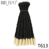 10-20inch Synthetic Handmade Dreadlocks Hair Extensions Ombre Wigs Crochet Braiding Hair For Black Women And Men Hair Expo City