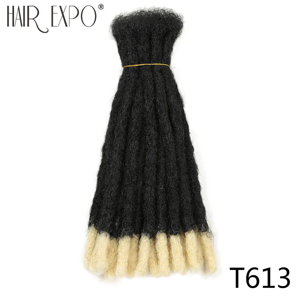 10-20inch Synthetic Handmade Dreadlocks Hair Extensions Ombre Wigs Crochet Braiding Hair For Black Women And Men Hair Expo City