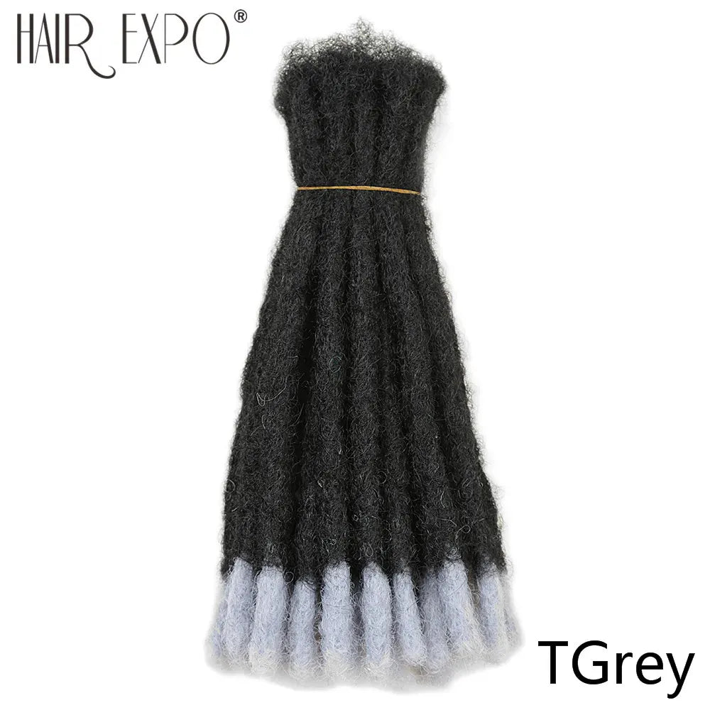 10-20inch Synthetic Handmade Dreadlocks Hair Extensions Ombre Wigs Crochet Braiding Hair For Black Women And Men Hair Expo City