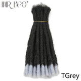 10-20inch Synthetic Handmade Dreadlocks Hair Extensions Ombre Wigs Crochet Braiding Hair For Black Women And Men Hair Expo City