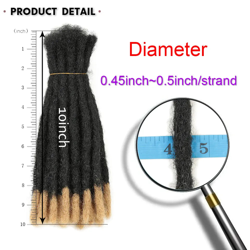 10-20inch Synthetic Handmade Dreadlocks Hair Extensions Ombre Wigs Crochet Braiding Hair For Black Women And Men Hair Expo City