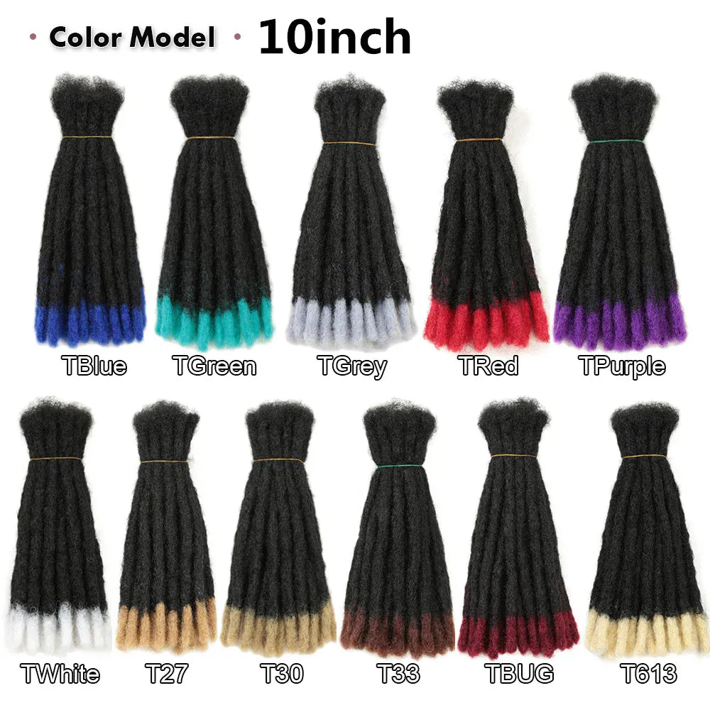 10-20inch Synthetic Handmade Dreadlocks Hair Extensions Ombre Wigs Crochet Braiding Hair For Black Women And Men Hair Expo City