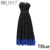 10-20inch Synthetic Handmade Dreadlocks Hair Extensions Ombre Wigs Crochet Braiding Hair For Black Women And Men Hair Expo City