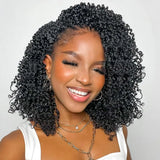 10 Inch Yanky Twist Crochet Hair Pre-looped 6 Packs Ombre Brown Spring Twists Hair Senegalese Twist Crochet Hair with Curly Ends Synthetic Crochet Braids