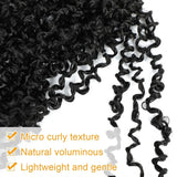 10 Inch Yanky Twist Crochet Hair Pre-looped 6 Packs Ombre Brown Spring Twists Hair Senegalese Twist Crochet Hair with Curly Ends Synthetic Crochet Braids