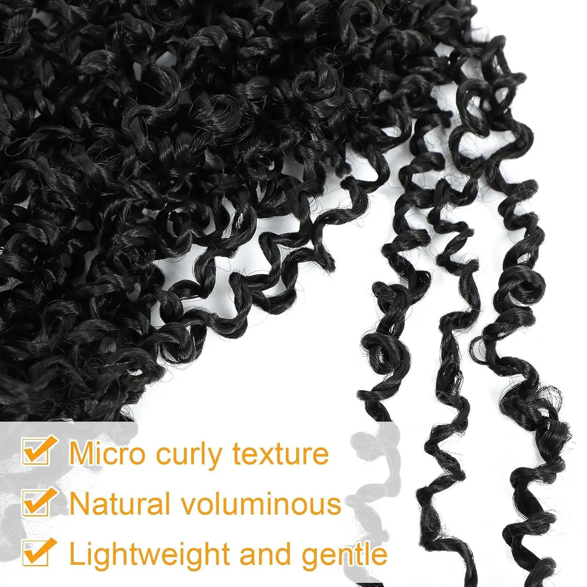 10 Inch Yanky Twist Crochet Hair Pre-looped 6 Packs Ombre Brown Spring Twists Hair Senegalese Twist Crochet Hair with Curly Ends Synthetic Crochet Braids