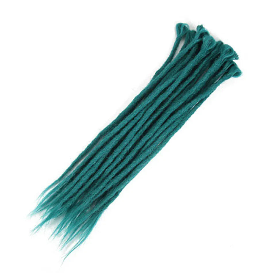 10 Strands 20inch Synthetic Dreadlocks Hair Extensions Soft Handmade Crochet Hair Transplant Blonde Braid Hairs For Women Girl