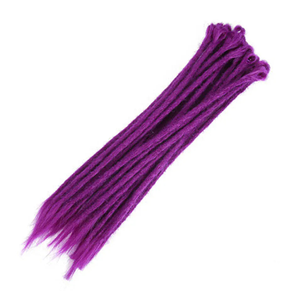 10 Strands 20inch Synthetic Dreadlocks Hair Extensions Soft Handmade Crochet Hair Transplant Blonde Braid Hairs For Women Girl