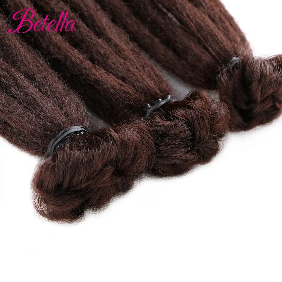10 Strands 20inch Synthetic Dreadlocks Hair Extensions Soft Handmade Crochet Hair Transplant Blonde Braid Hairs For Women Girl