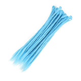 10 Strands 20inch Synthetic Dreadlocks Hair Extensions Soft Handmade Crochet Hair Transplant Blonde Braid Hairs For Women Girl