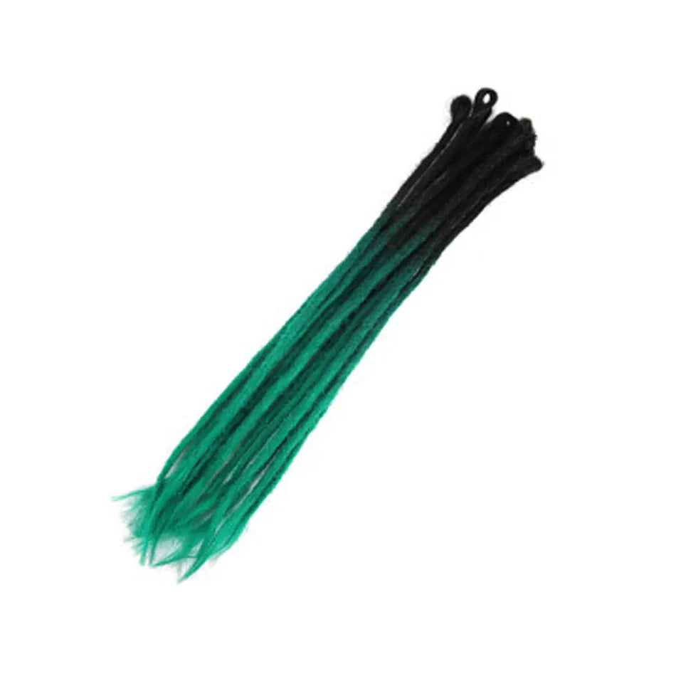 10 Strands 20inch Synthetic Dreadlocks Hair Extensions Soft Handmade Crochet Hair Transplant Blonde Braid Hairs For Women Girl