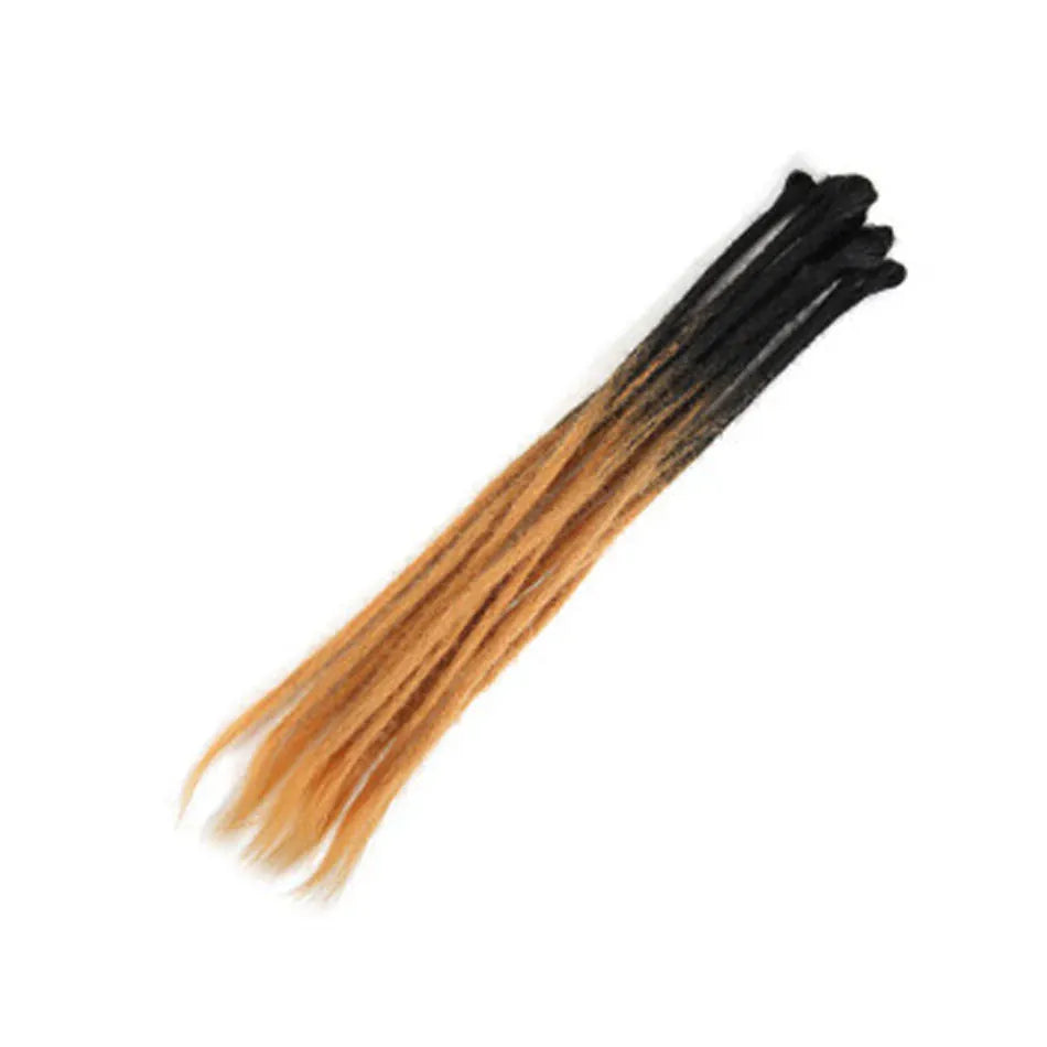 10 Strands 20inch Synthetic Dreadlocks Hair Extensions Soft Handmade Crochet Hair Transplant Blonde Braid Hairs For Women Girl