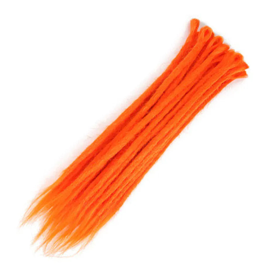 10 Strands 20inch Synthetic Dreadlocks Hair Extensions Soft Handmade Crochet Hair Transplant Blonde Braid Hairs For Women Girl