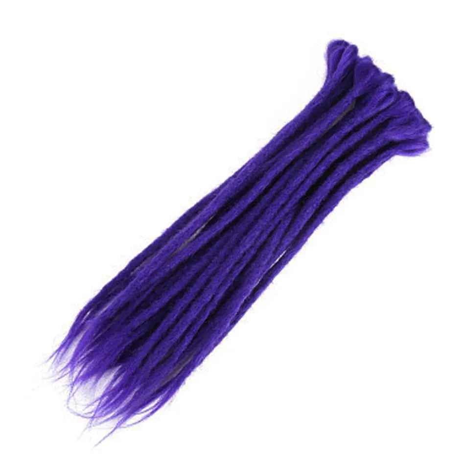 10 Strands 20inch Synthetic Dreadlocks Hair Extensions Soft Handmade Crochet Hair Transplant Blonde Braid Hairs For Women Girl