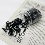 100-1000Pcs Black Disposable Rubber Band Elastic Hair Bands Girls Headband Children Ponytail Holder Bands Kids Hair Accessories