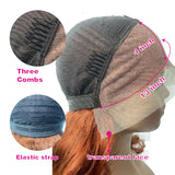 100% Vietnamese Raw Hair Wigs 250 Density Ombre Double Drawn Bouncy Curly Loose Wave 13x4 HD Lace Front Glueless Wig Pre Plucked