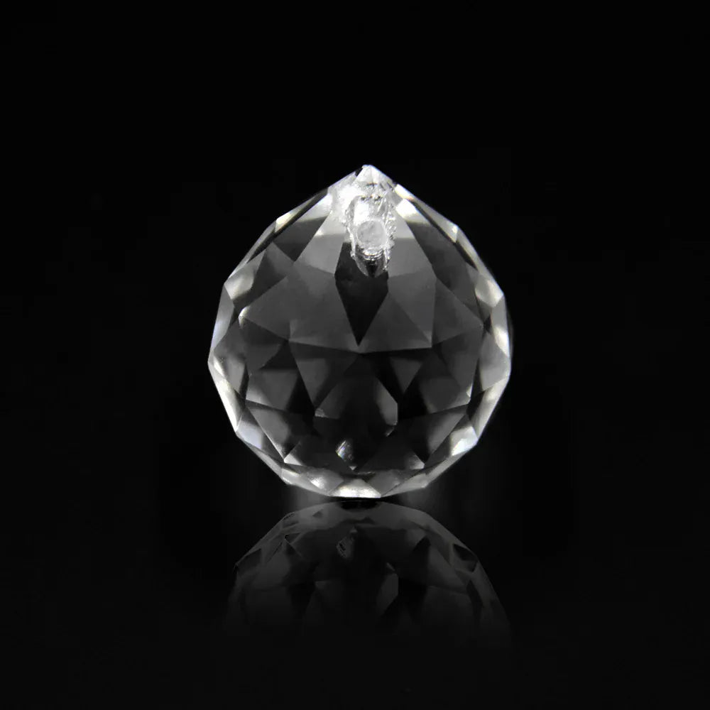10pcs 30mm/40mm Clear Crystal Faceted Ball Glass Paperweight Fengshui Crafts Natural Stone for Home Hotel DIY Decoration