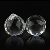 10pcs 30mm/40mm Clear Crystal Faceted Ball Glass Paperweight Fengshui Crafts Natural Stone for Home Hotel DIY Decoration