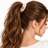 10Pcs Braided Rhinestone Hair Ties, Cute Elastic Hair Accessories for Women Hair Stuff Ponytail Holders