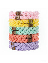 10Pcs Braided Rhinestone Hair Ties, Cute Elastic Hair Accessories for Women Hair Stuff Ponytail Holders
