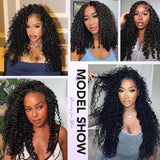 12A Burmese Curly Human Hair Wigs Brazilian 250% Density 13x6 HD Transparent Lace Frontal Wig For Women Water Wave Lace Front Wigs With Spiral End