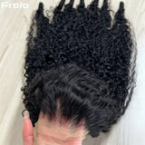 12A Burmese Curly Human Hair Wigs Brazilian 250% Density 13x6 HD Transparent Lace Frontal Wig For Women Water Wave Lace Front Wigs With Spiral End