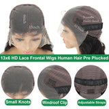 12ABody Wave Bob Wig Human Hair 13x4 Lace Front Wig 200% Density Transparent 5X5 Lace Frontal Brazilian Virgin Bob Wig For Women