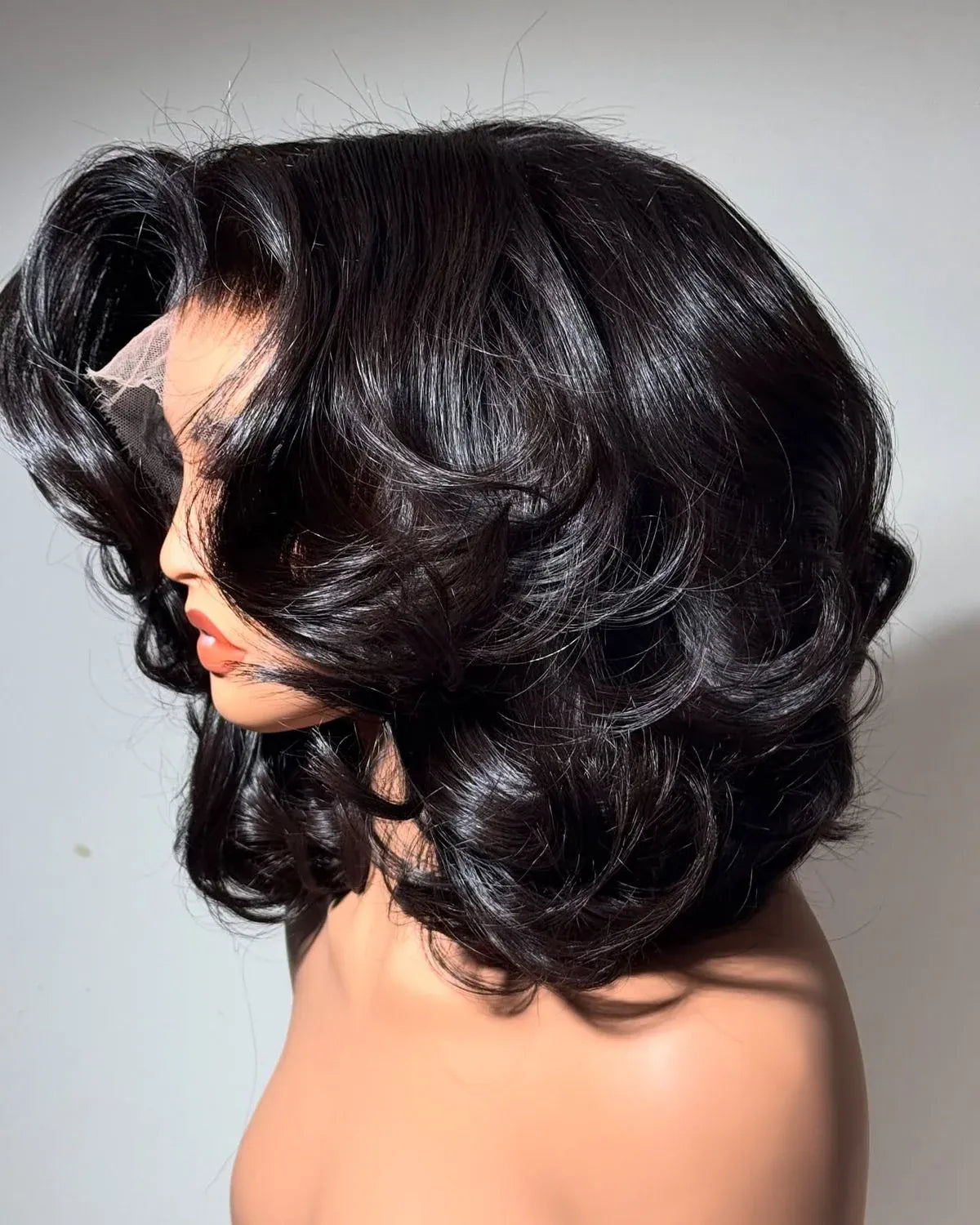 12ABody Wave Bob Wig Human Hair 13x4 Lace Front Wig 200% Density Transparent 5X5 Lace Frontal Brazilian Virgin Bob Wig For Women