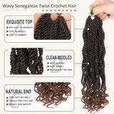 12inch Senegalese Twist Crochet Braid Hair Pre-Circled Twist Braids Goddess Synthetic Braid Hair Perfect for Halloween Christmas
