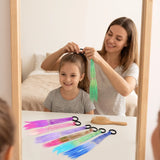 12pcs Ponytail Hair Extensions Synthetic Fibers Braided Hairpieces with Elastic Band for Women Girls Cosplay